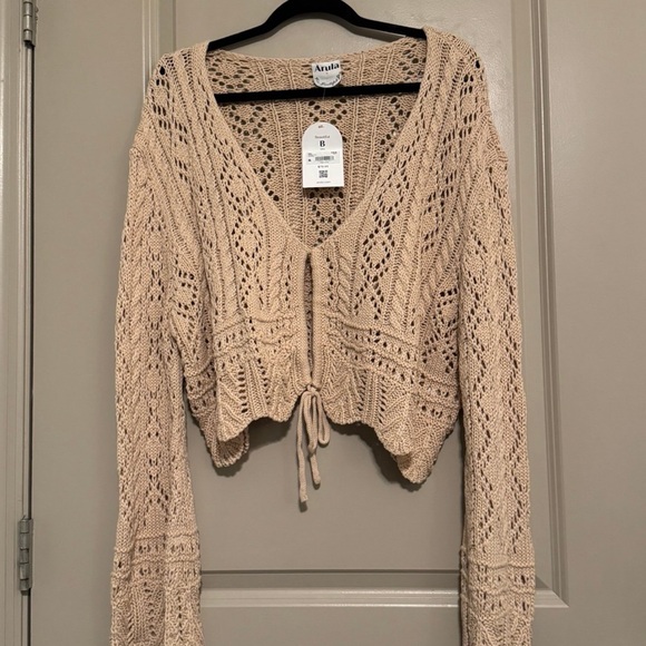 ARULA Cream Knit Cardigan - NWT ‼️ - Picture 2 of 5